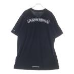 ショッピングクロムハーツ CHROME HEARTS クロムハーツ CH T-SHIRT スクロールラベルプリント クルーネック半袖Tシャツカットソー ブラック