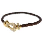 FRED フレッド フォース10 LM フルダイヤ ブレスレッド ゴールド/ブラウン