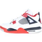 ナイキ Air Jordan 4 Retro Fire Red エアジョーダン4 レトロ OG ファイヤーレッド ハイカットスニーカー US9.5/27.5cm レッド DC7770-160