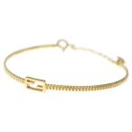 FENDI フェンディ FFロゴ バゲット チェーンブレスレット ゴールド