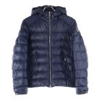 PRADA プラダ 20AW トライアングルロゴプレート ナイロン フーデッド ジップアップ ダウンジャケット ネイビー SGA654