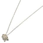 CHANEL シャネル カメリア フラワーモチーフ ペンダントトップ チェーンネックレス シルバー レディース