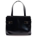 FERRAGAMO フェラガモ ガンチーニ ハンドバッグ トートバッグ ブラック レザー