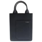 ショッピングポシェット Valextra ヴァレクストラ ボクシィ マイクロ 2wayバッグ ショルダーバッグ ポシェットバッグ ブラック レザー