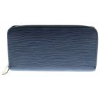 LOUIS VUITTON ルイヴィトン ジッピーウォレット エピ レザー ラウンドファスナー ロングウォレット 長財布 シルバー金具 ネイビー M61873