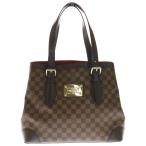 LOUIS VUITTON ルイヴィトン ダミエ ハムステッドMM ハンドバッグ ブラウン PVCレザー N51204
