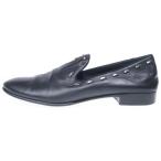 GIUSEPPE ZANOTTI ジュゼッペ ザノッティ スタッズ レザー ローカットシューズ ローファー ブラック