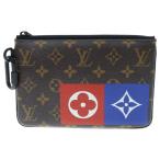 LOUIS VUITTON (ルイヴィトン) モノグラム ジップド ポーチ MM M67814 ブラウン
