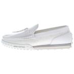 LOUIS VUITTON ルイヴィトン LV レーサー モノグラム ジャカード ローファー ホワイト 1ABMLI