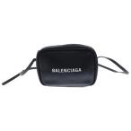 BALENCIAGA バレンシアガ エブリデイ カメラバッグS ショルダーバッグ 斜め掛けバッグ シルバー金具 ブラック レザー 489812