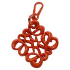 LOEWE ロエベ チャーム アナグラムロゴ オレンジ メタル アクセサリー