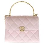 CHANEL シャネル マトラッセ ココマーク 2wayチェーンショルダーバッグ ハンドバッグ ピンク ラムスキン ゴールド金具 AP2945