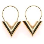LOUIS VUITTON ルイヴィトン エッシェンシャルV フープピアス イヤーアクセサリー GP ゴールド M61088