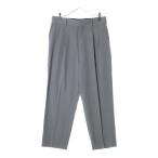 THE ROW ザロウ ワイドタックパンツ グレー ウール スラックス ベージュ