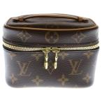 LOUIS VUITTON ルイヴィトン モノグラム ニース ナノ バニティ ブラウン PVCレザー M44936 ICタイプ