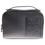 LOEWE ロエベ カメラバッグ ミニ 2WAYバッグ ハンドバッグ ショルダーバッグ ブラック シルバー金具 レザー