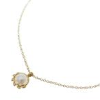 ショッピングau TIFFANY & Co. ティファニー オリーブリーフ パールネックレス Au750 K18 YG イエローゴールド ペンダント