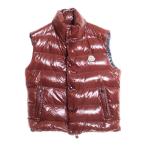 ショッピングTIB MONCLER モンクレール 16AW TIB チブ ワッペンロゴ スタンドカラー ジップアップ ダウンベスト ボルドー B20914335005 68950