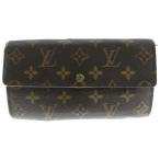 LOUIS VUITTON ルイヴィトン モノグラム ポシェット ポルトモネクレディ 二つ折り長財布 ブラウン M61726