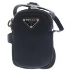 PRADA プラダ 三角ロゴ スマホホルダー ショルダーバッグ ブラック ナイロン 1ZT016