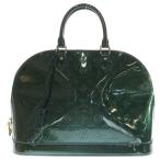 LOUIS VUITTON ルイヴィトン ヴェルニ アルマGM グリーン パテントレザー ハンドバッグ M93682
