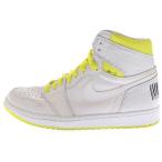 ナイキ AIR JORDAN 1 エアジョーダン1 ファーストクラスフライト ハイカットスニーカー ホワイト/イエロー US9/27cm 555088-170