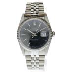 ROLEX ロレックス 16220 デイトジャスト 黒文字盤 ジュビリーブレス ステンレス 自動巻き SS/AT L番 腕時計