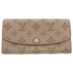LOUIS VUITTON ルイヴィトン マヒナ ポルトフォイユ イリス ガレ レザーロングウォレット M60144 長財布 ベージュ