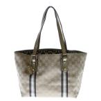 GUCCI グッチ GGキャンバス トートバッグ ベージュ×ゴールド 137396 レディース
