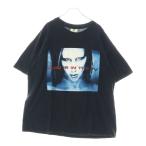 VINTAGE ヴィンテージ 90s MARILYN MANSON GOD IS IN THE TV マリリンマンソン ゴッドイズザティーヴィー Tシャツ 半袖カットソー ブラック