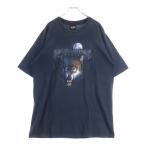 ショッピングハーレーダビッドソン HARLEY DAVIDSON ハーレーダビッドソン 00s VINTAGE WOLF MOON HOLOUBEK ウルフ 半袖Tシャツ ブラック/ブルー