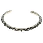 CHROME HEARTS Chrome Hearts BANGLE SCROLL прокрутить частота браслет браслет серебряный BCA127 BCA127