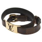 LOUIS VUITTON ルイヴィトン ブラスレ サイン イット M6623 ダミエブレスレット ゴールド金具 2連ブレスレット ブラウン