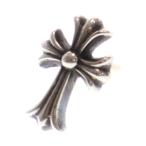 CHROME HEARTS クロムハーツ CH CRS 2 FAT CHクロスファットスタッド ピアス シルバー