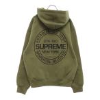 ショッピングsupreme SUPREME シュプリーム 24SS Immortal Hooded Sweatshirt イモータル スウェットパーカー ロゴプリントフーディ カーキ