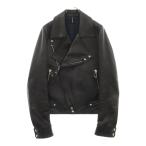 Dior HOMME ディオールオム 09AW ダブルライダースレザージャケット ブラック 9H3541450003