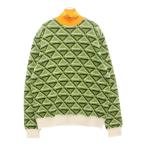 PRADA プラダ Wool And Cashmere Jacquard Turtleneck Sweater 総柄タートルネックニットセーター UMR536 マルチ