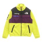 SUPREME シュプリーム 18AW ×THE NORTH FACE Expedition Fleece Jacket ザノースフェイス フリースジャケット イエロー/パープル NF0A3SE4