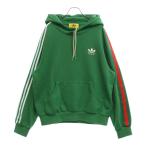GUCCI グッチ 22SS ×adidas Cotton Sweatshirt 692107 XJEKQ アディダス サイドライン プルオーバースウェットパーカー グリーン