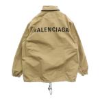 BALENCIAGA バレンシアガ 19AW オーバーサイズ バックロゴ ウィンドブレーカー ナイロンジャケット ベージュ 556168 TCO11
