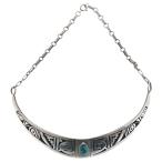 INDIAN JEWELRY インディアンジュエリー ホピ族 プレートブーメラン ターコイズ ネックレストップ シルバー