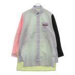 PRADA プラダ 20SS Cotton L/S Shirts UCN275 S201 マルチデザイン ストライプ 長袖シャツ マルチ