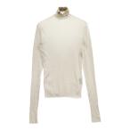 PRADA プラダ ジャガードロゴタートルネックニットセーター ホワイト/イエロー UMR527