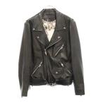 CHROME HEARTS クロムハーツ JJ DEAN HERMES JJディーン 裏地エルメス ダガージップレザーライダースジャケット ブラック