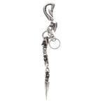 トラヴィスワーカー Dragon Hook With Cross Skull Link And Dagger Key Chain ドラゴンフック クロススカル ダガー キーチェーン シルバー
