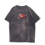 SAINT MICHAEL セントマイケル 24SS ×A BATHING APE CLUB TEE アベイシングエイプ ダメージ加工 半袖Tシャツ グレー SM-YS8-0000-C59