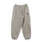 NIKE ナイキ ×STUSSY Fleece Pants ロゴ刺繍 スウェットパンツ グレー