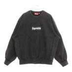 SUPREME シュプリーム 25SS Washed Box Logo Crewneck ウォッシュ加工 ボックスロゴ クルーネック トレーナー ブラック