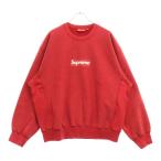 SUPREME シュプリーム 25SS Washed Box Logo Crewneck ウォッシュ加工 ボックスロゴ クルーネック トレーナー レッド