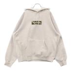 SUPREME シュプリーム 23AW Box Logo Hooded Sweatshirt カモフラボックスロゴフーディー プルオーバースウェットパーカー グレー